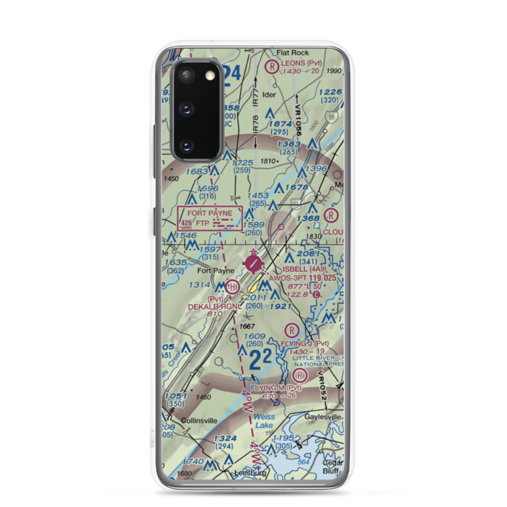 Isbell Field (4A9) VFR Sectional Samsung Case Samsung Galaxy S20 model shown