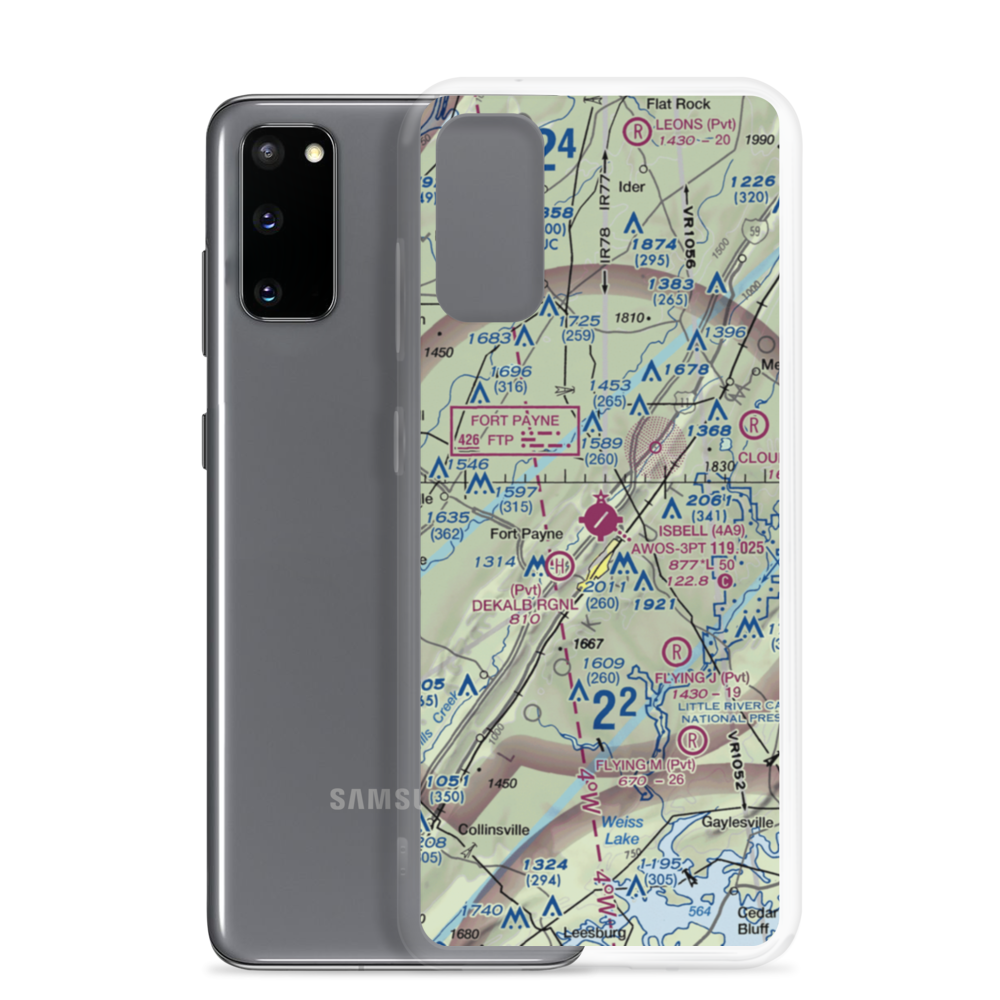 Isbell Field (4A9) VFR Sectional Samsung Case Samsung Galaxy S20 model shown
