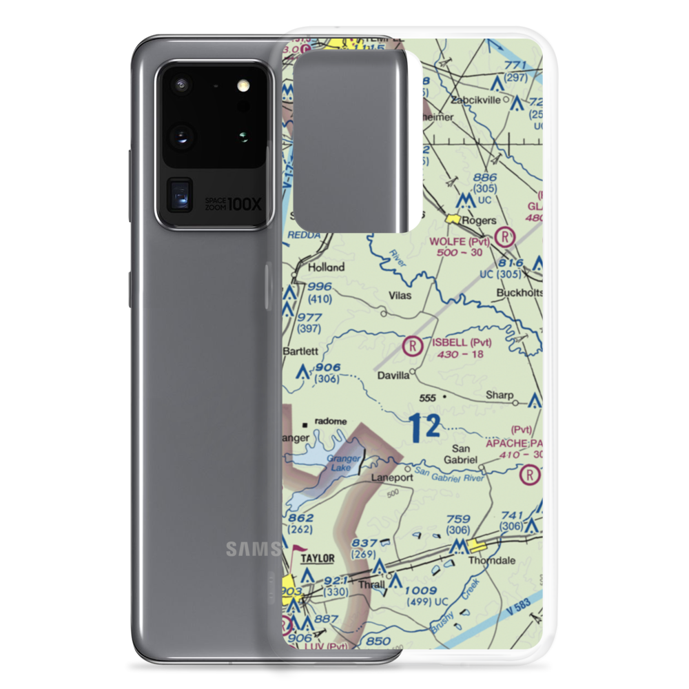 Isbell Ranch Airport (14XS) VFR Sectional Samsung Case Samsung Galaxy S20 Ultra model shown