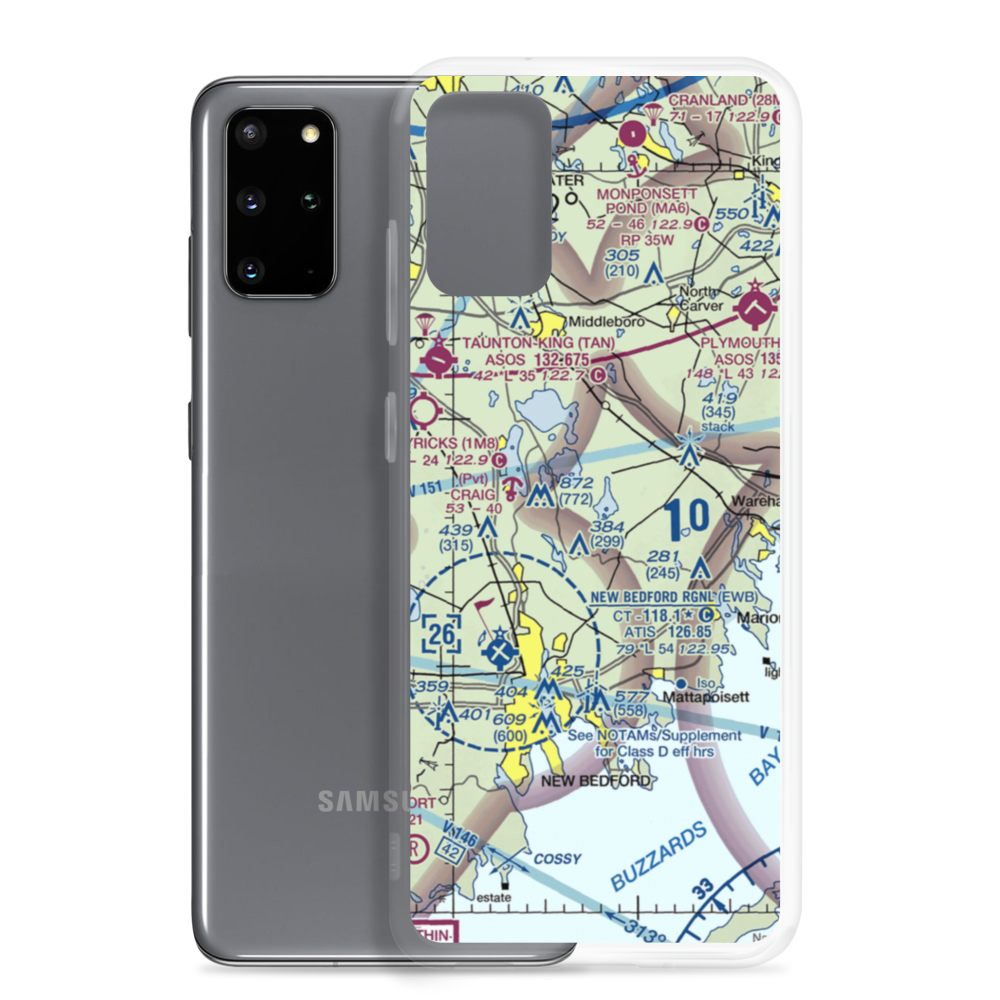 Island Air Service Seaplane Base (MA65) VFR Sectional Samsung Case Samsung Galaxy S20 Plus model shown