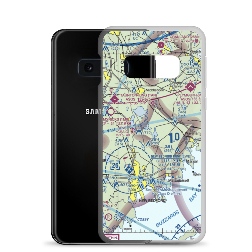 Island Air Service Seaplane Base (MA65) VFR Sectional Samsung Case Samsung Galaxy S10e model shown