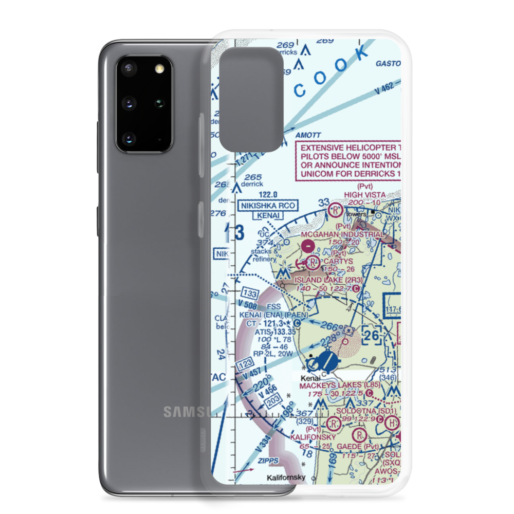 Island Lake Seaplane Base (2R3) VFR Sectional Samsung Case Samsung Galaxy S20 Plus model shown