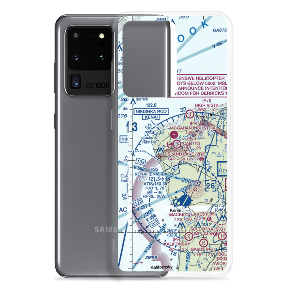Island Lake Seaplane Base (2R3) VFR Sectional Samsung Case Samsung Galaxy S20 Ultra model shown