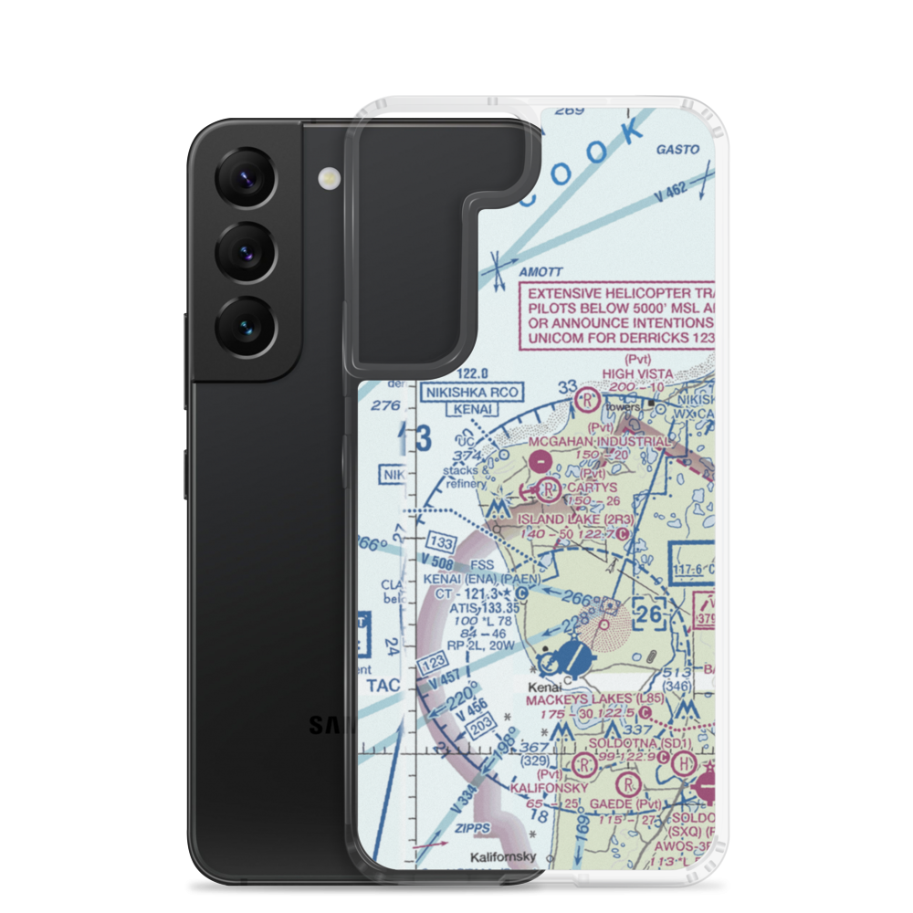 Island Lake Seaplane Base (2R3) VFR Sectional Samsung Case Samsung Galaxy S22 model shown