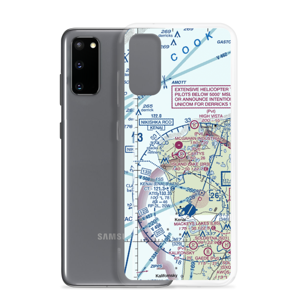 Island Lake Seaplane Base (2R3) VFR Sectional Samsung Case Samsung Galaxy S20 model shown