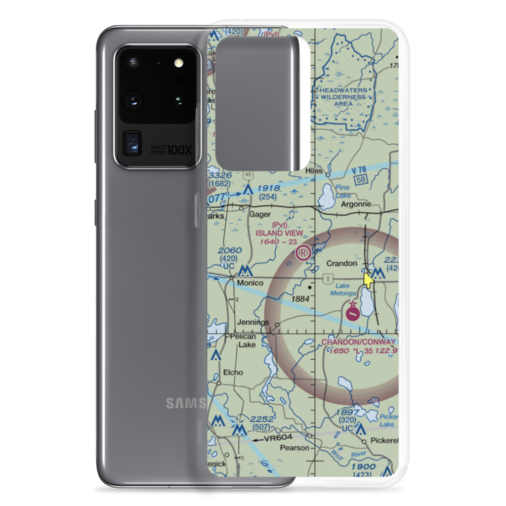 Island View Airport (4WI2) VFR Sectional Samsung Case Samsung Galaxy S20 Ultra model shown