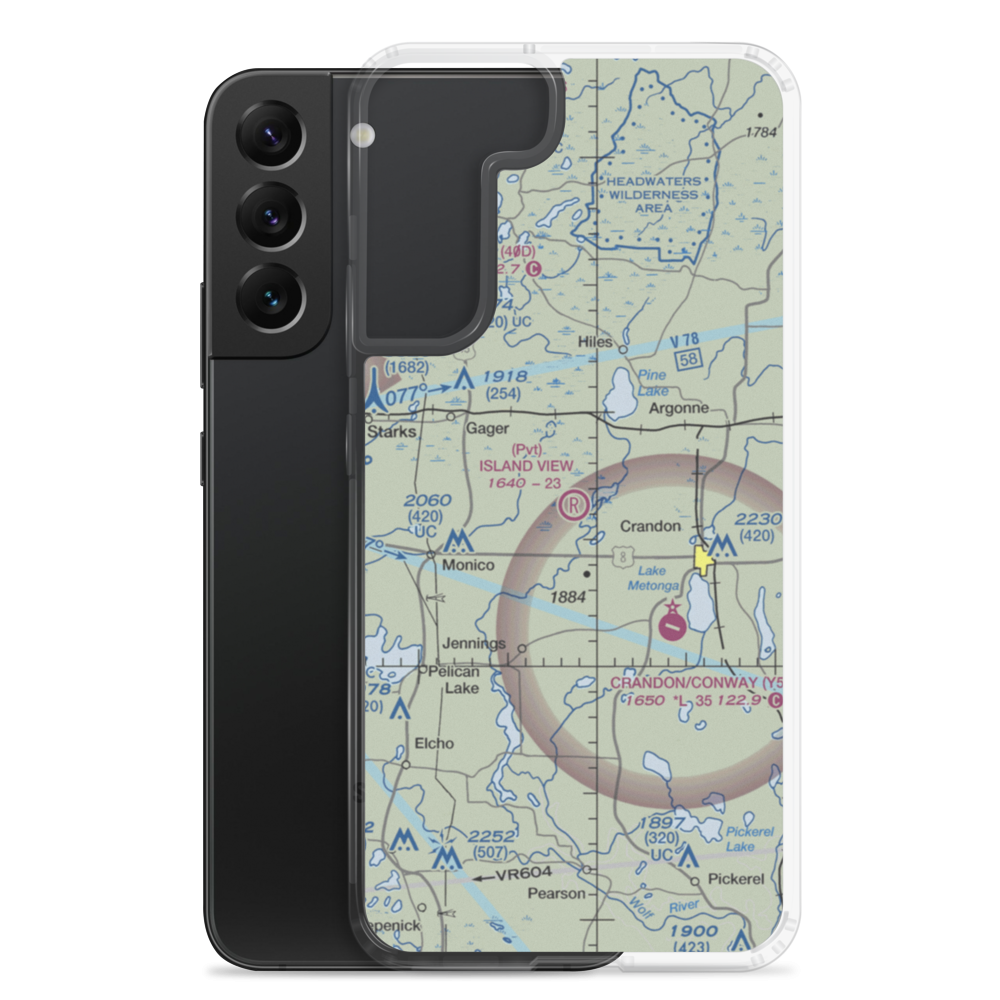 Island View Airport (4WI2) VFR Sectional Samsung Case Samsung Galaxy S22 Plus model shown