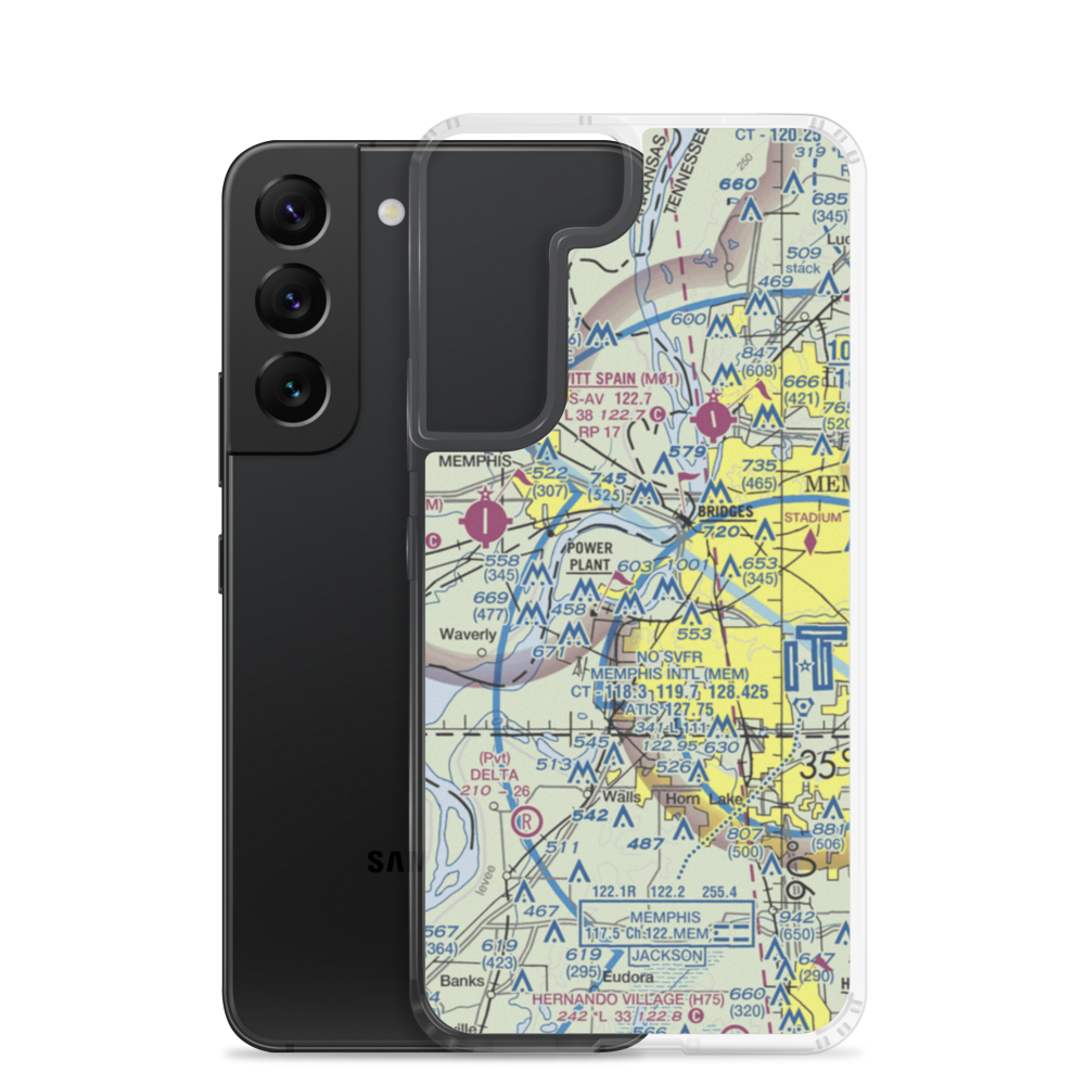 Isle-A-Port STOLport (TN43) VFR Sectional Samsung Case Samsung Galaxy S22 model shown