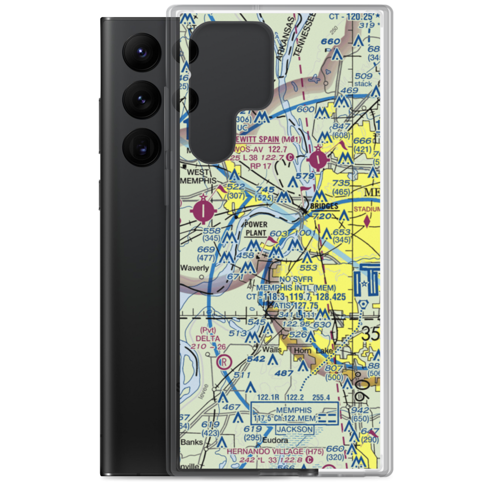 Isle-A-Port STOLport (TN43) VFR Sectional Samsung Case Samsung Galaxy S22 Ultra model shown