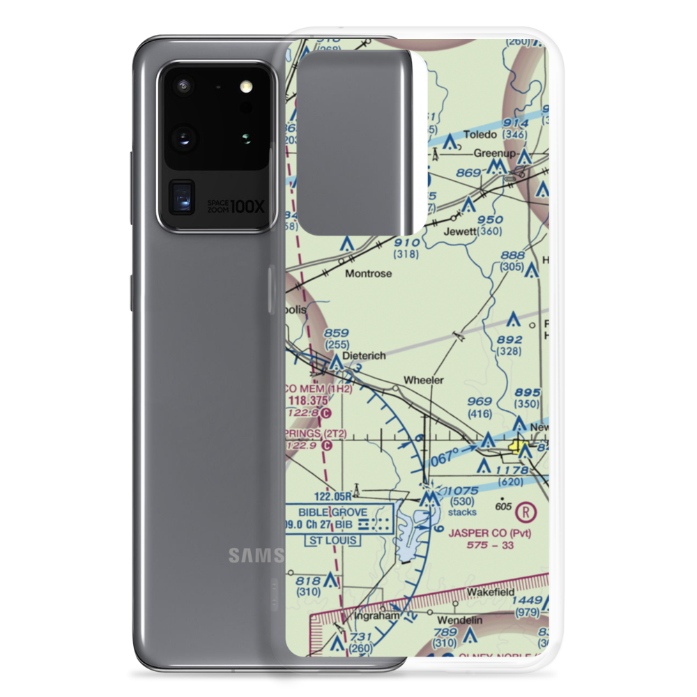 Isley Airport (33LL) VFR Sectional Samsung Case Samsung Galaxy S20 Ultra model shown