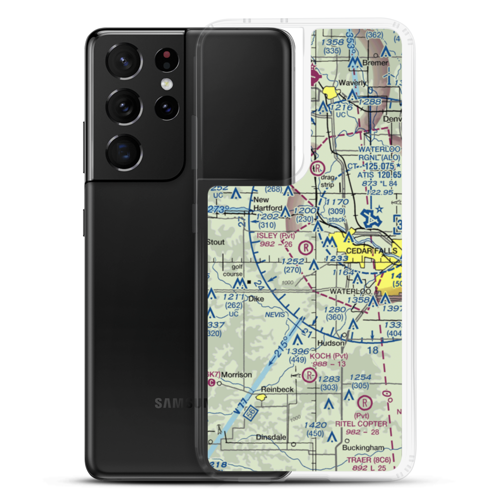 Isley Field (24IA) VFR Sectional Samsung Case Samsung Galaxy S21 Ultra model shown