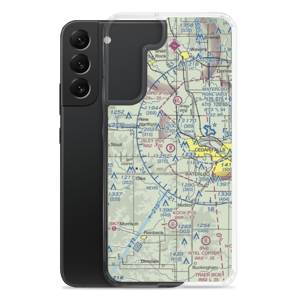 Isley Field (24IA) VFR Sectional Samsung Case Samsung Galaxy S22 Plus model shown