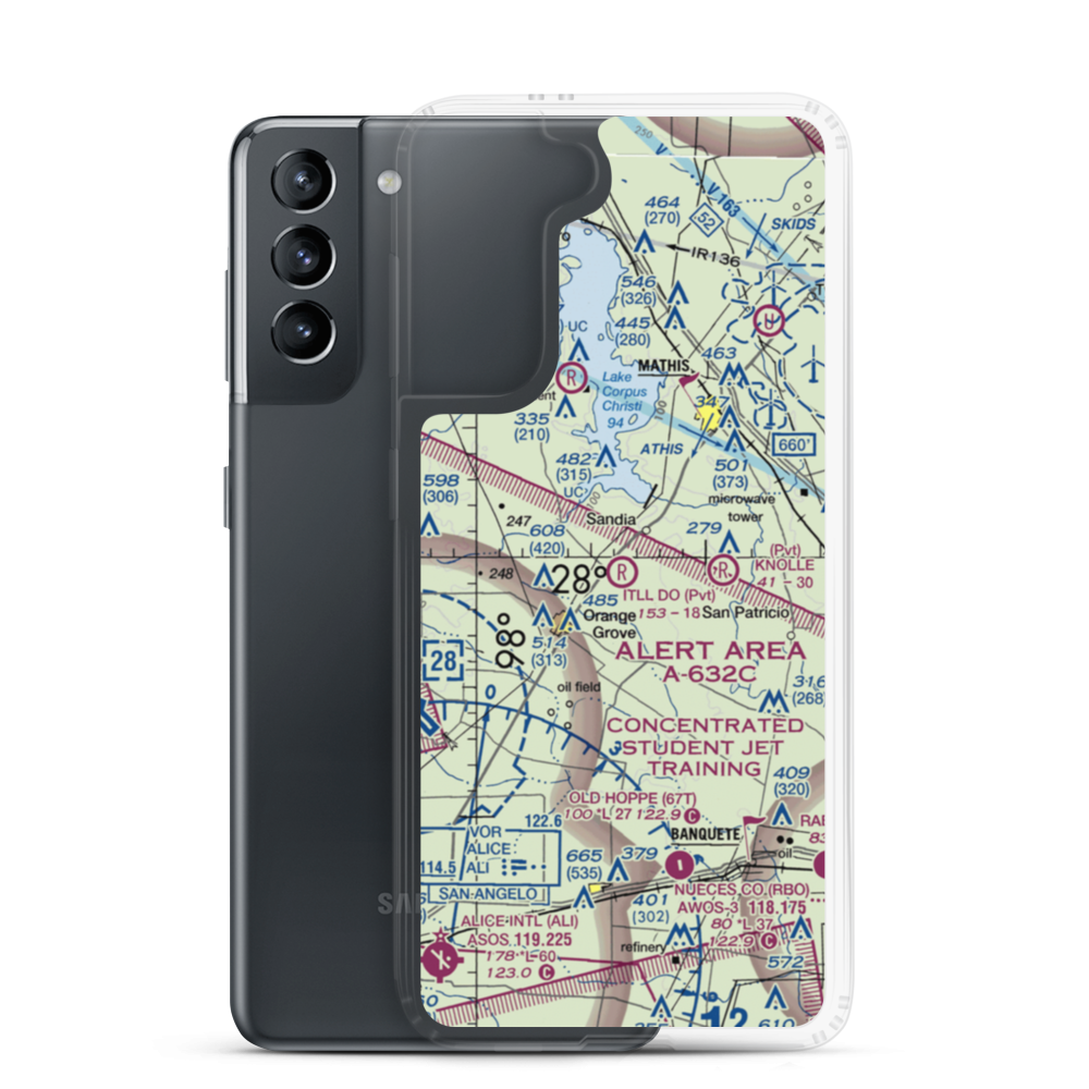 Itll Do Airfield (1XS0) VFR Sectional Samsung Case Samsung Galaxy S21 model shown