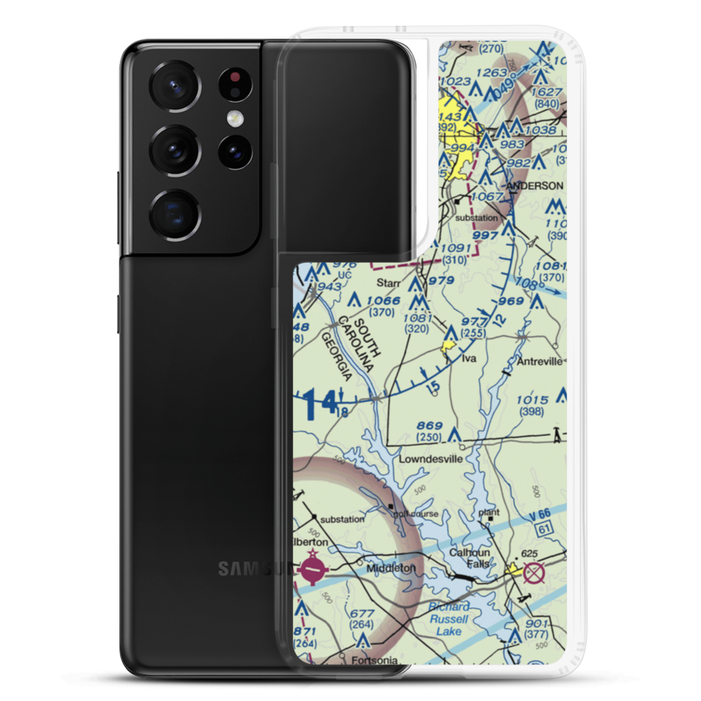 Iva Field (SC34) VFR Sectional Samsung Case Samsung Galaxy S21 Ultra model shown