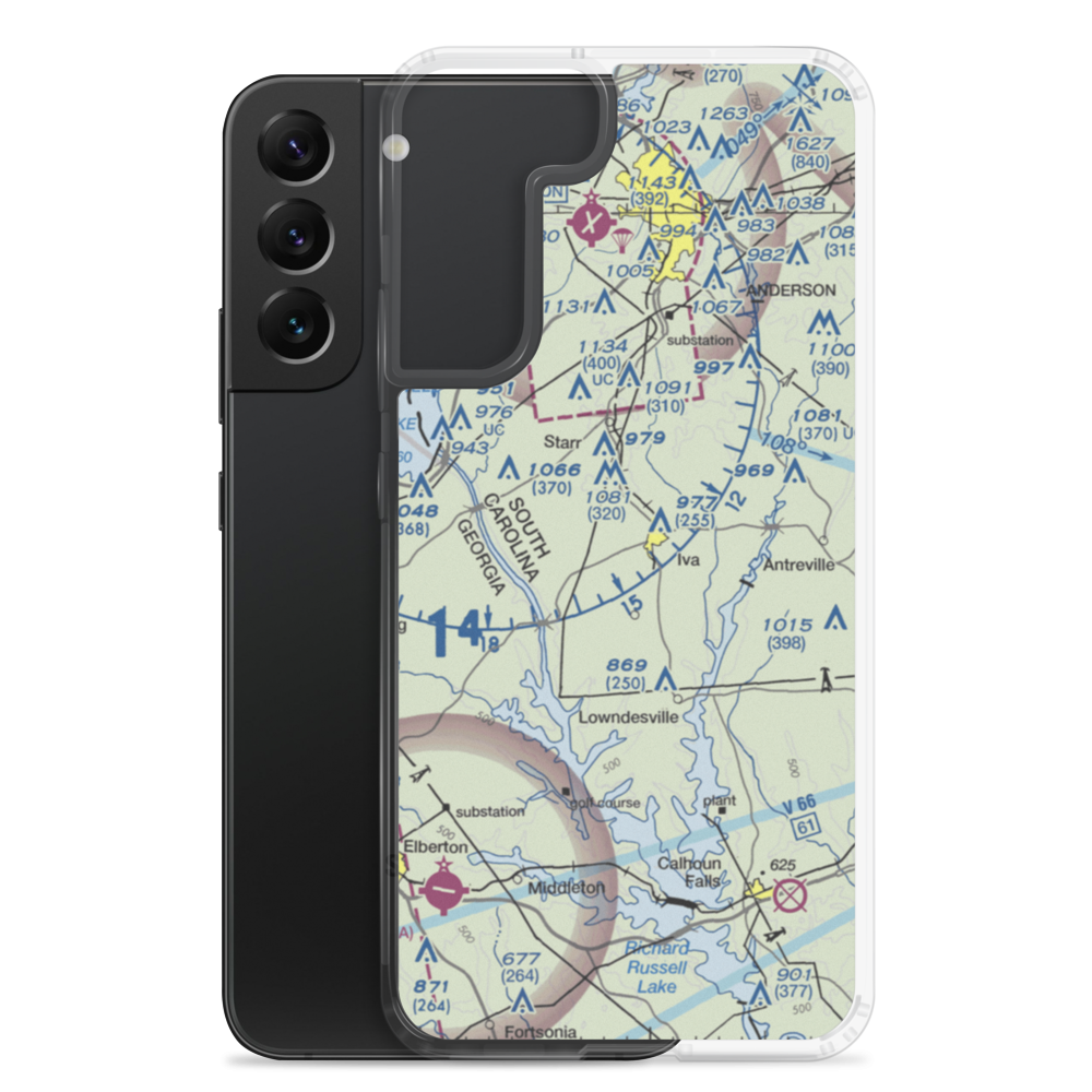 Iva Field (SC34) VFR Sectional Samsung Case Samsung Galaxy S22 Plus model shown