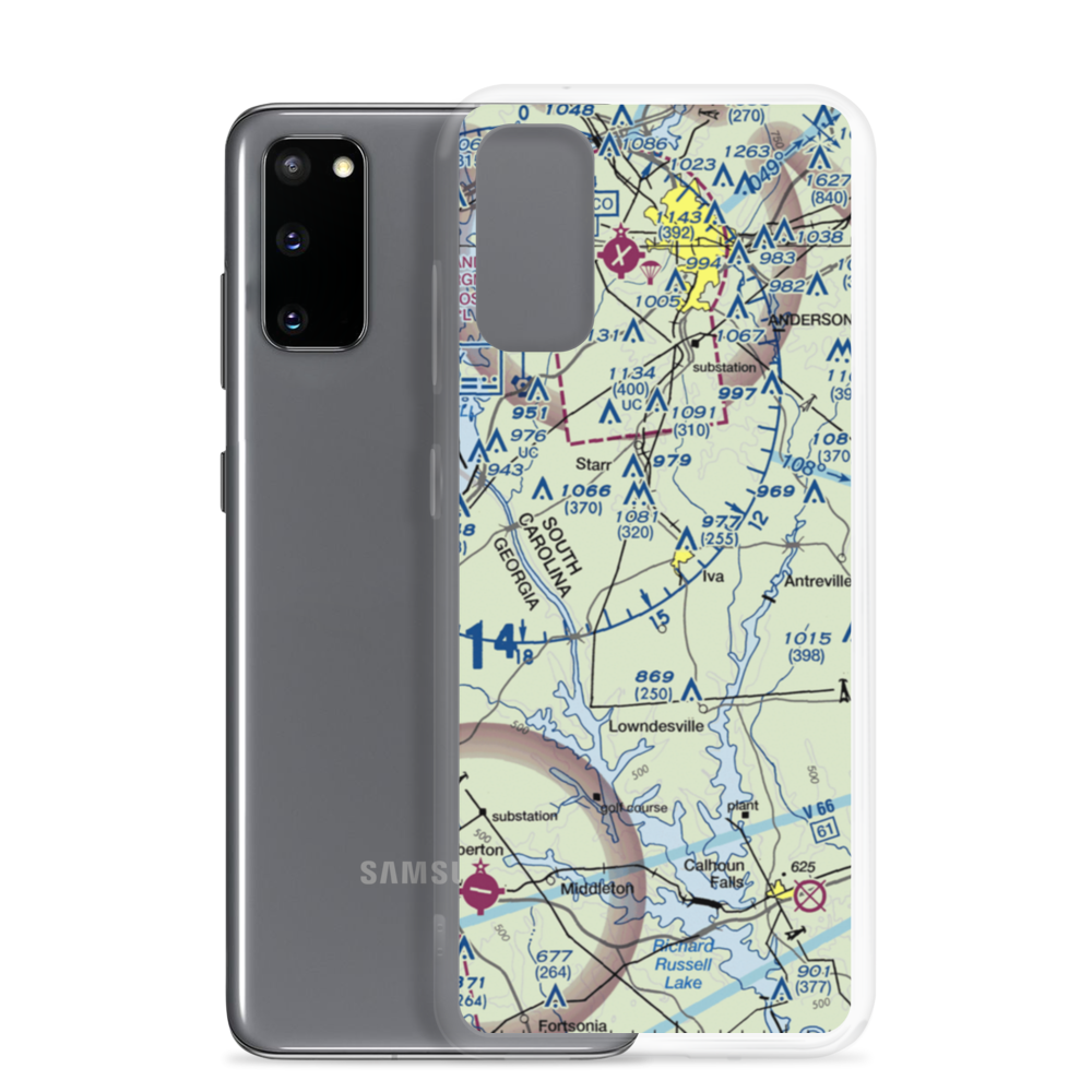 Iva Field (SC34) VFR Sectional Samsung Case Samsung Galaxy S20 model shown