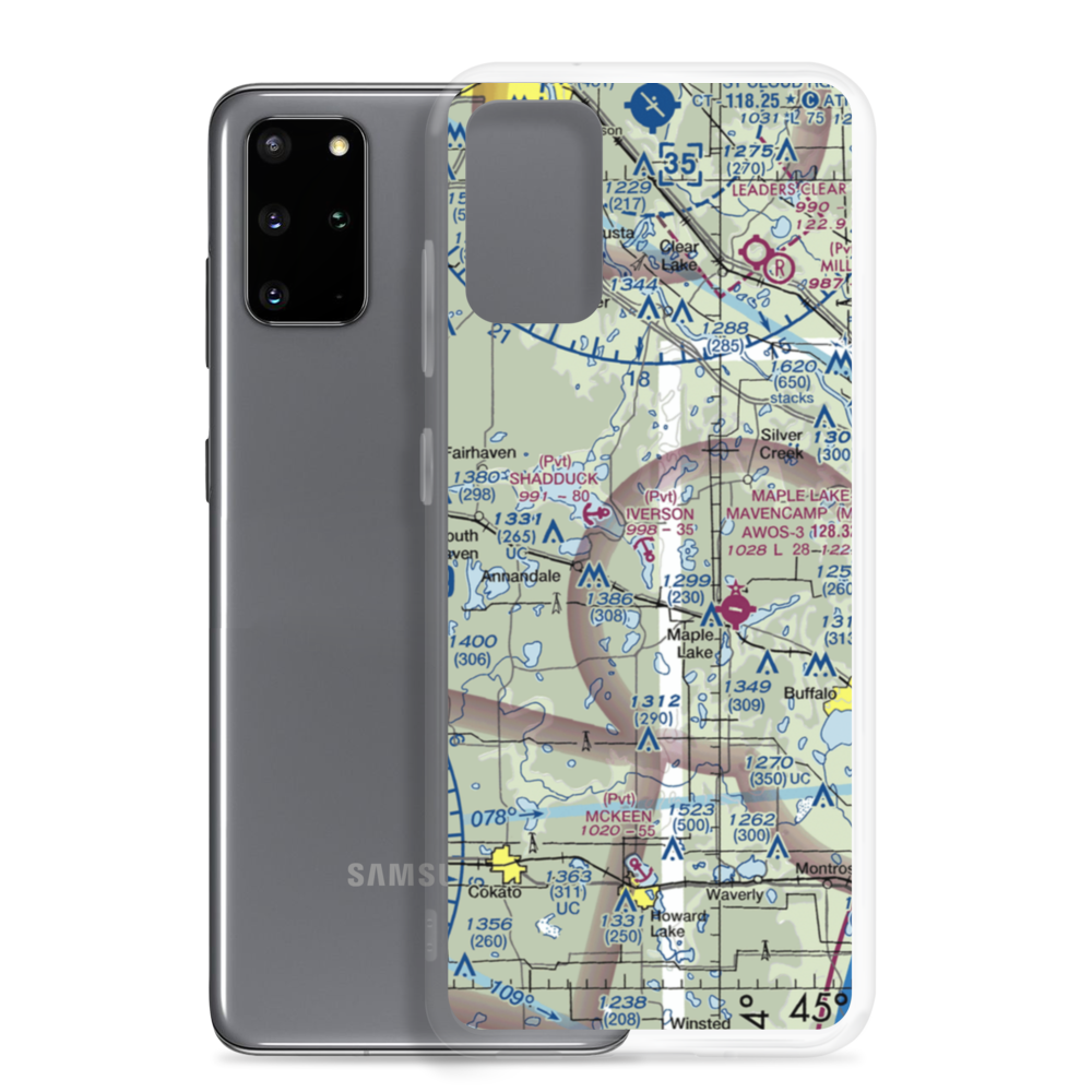 Iverson Seaplane Base (58MN) VFR Sectional Samsung Case Samsung Galaxy S20 Plus model shown