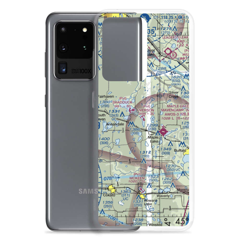 Iverson Seaplane Base (58MN) VFR Sectional Samsung Case Samsung Galaxy S20 Ultra model shown