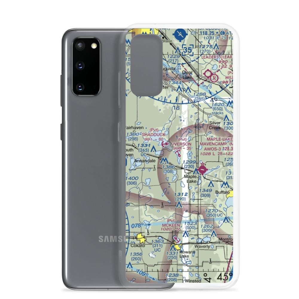 Iverson Seaplane Base (58MN) VFR Sectional Samsung Case Samsung Galaxy S20 model shown