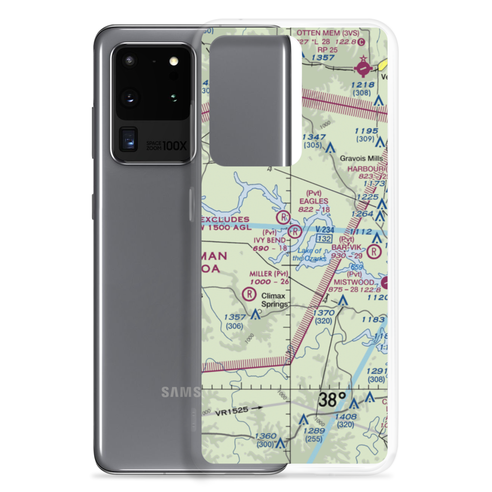 Ivy Bend Airport (9MO6) VFR Sectional Samsung Case Samsung Galaxy S20 Ultra model shown