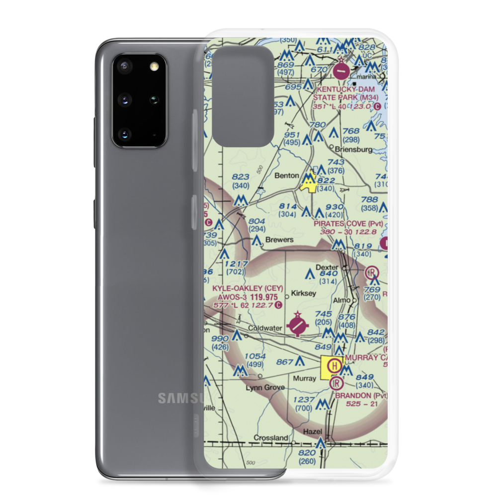 J & C Antique Airfield (4KY0) VFR Sectional Samsung Case Samsung Galaxy S20 Plus model shown