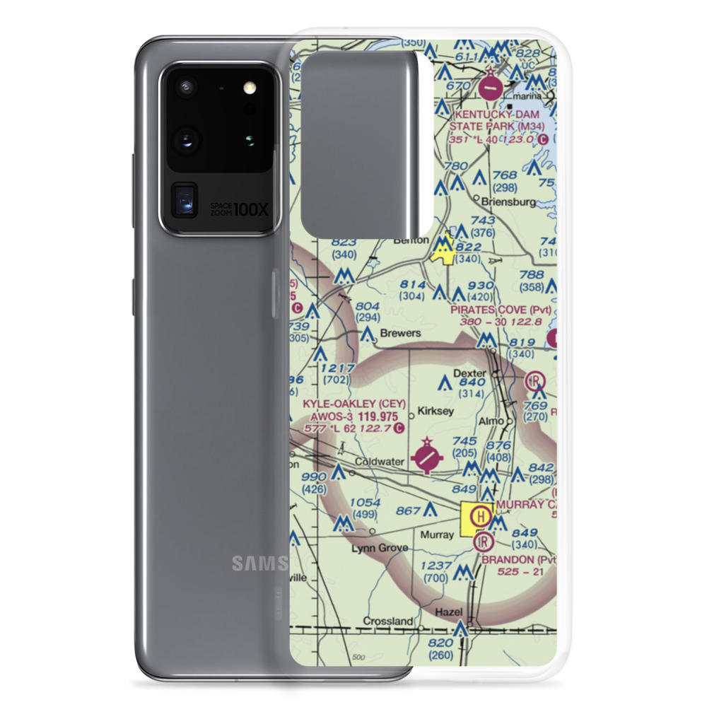 J & C Antique Airfield (4KY0) VFR Sectional Samsung Case Samsung Galaxy S20 Ultra model shown