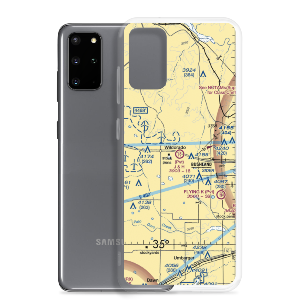 J & H Airport (5TS7) VFR Sectional Samsung Case Samsung Galaxy S20 Plus model shown