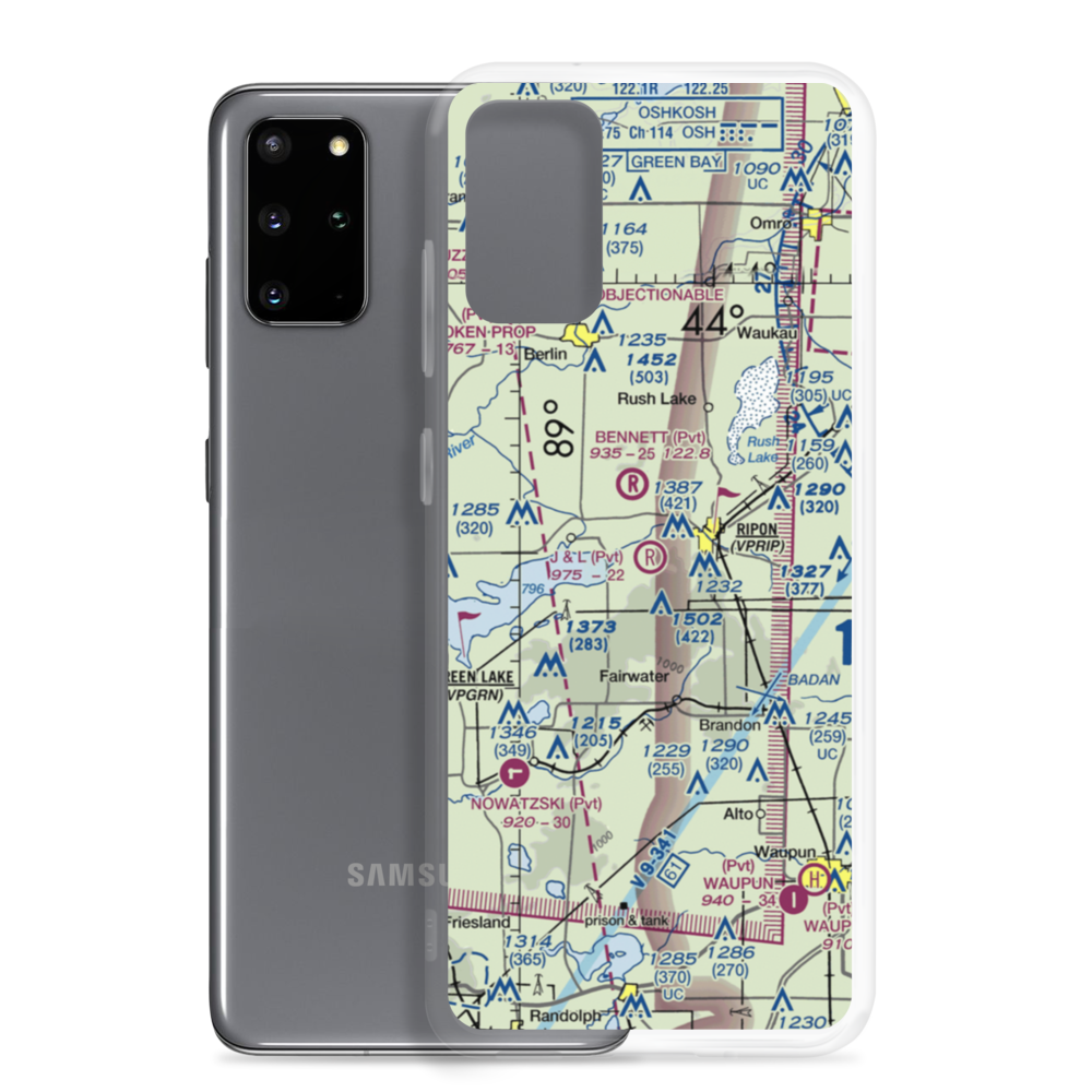 J & L Aviation Airport (WS46) VFR Sectional Samsung Case Samsung Galaxy S20 Plus model shown