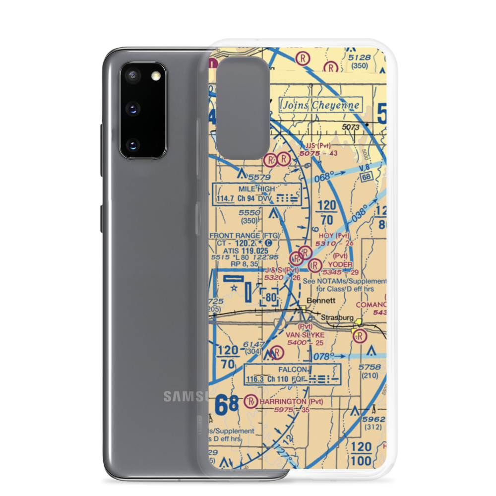 J & S Airport (CD14) VFR Sectional Samsung Case Samsung Galaxy S20 model shown