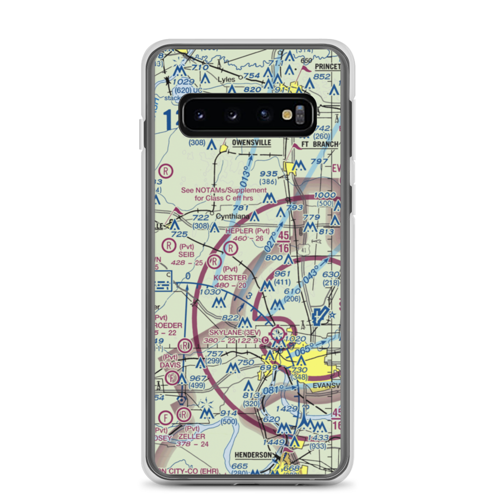 J & S Field (12IN) VFR Sectional Samsung Case Samsung Galaxy S10 model shown