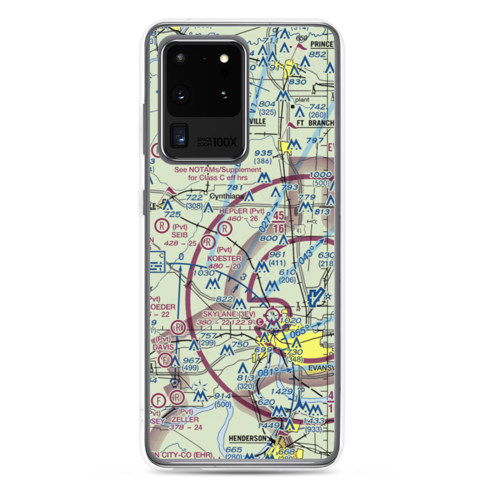 J & S Field (12IN) VFR Sectional Samsung Case Samsung Galaxy S20 Ultra model shown