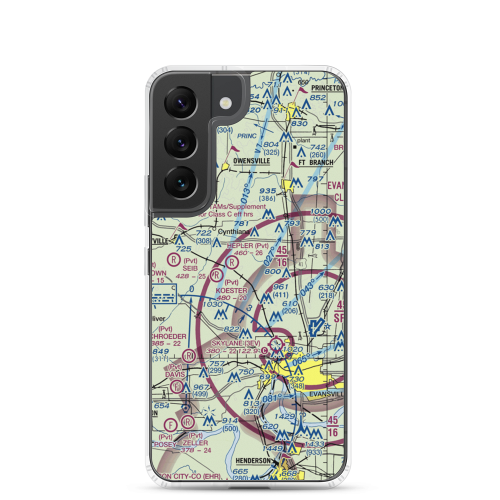 J & S Field (12IN) VFR Sectional Samsung Case Samsung Galaxy S22 model shown