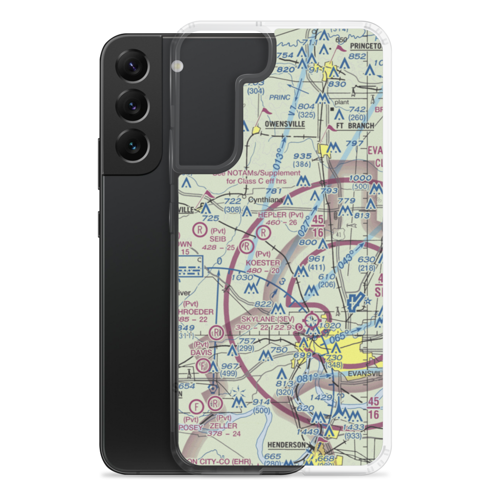 J & S Field (12IN) VFR Sectional Samsung Case Samsung Galaxy S22 Plus model shown