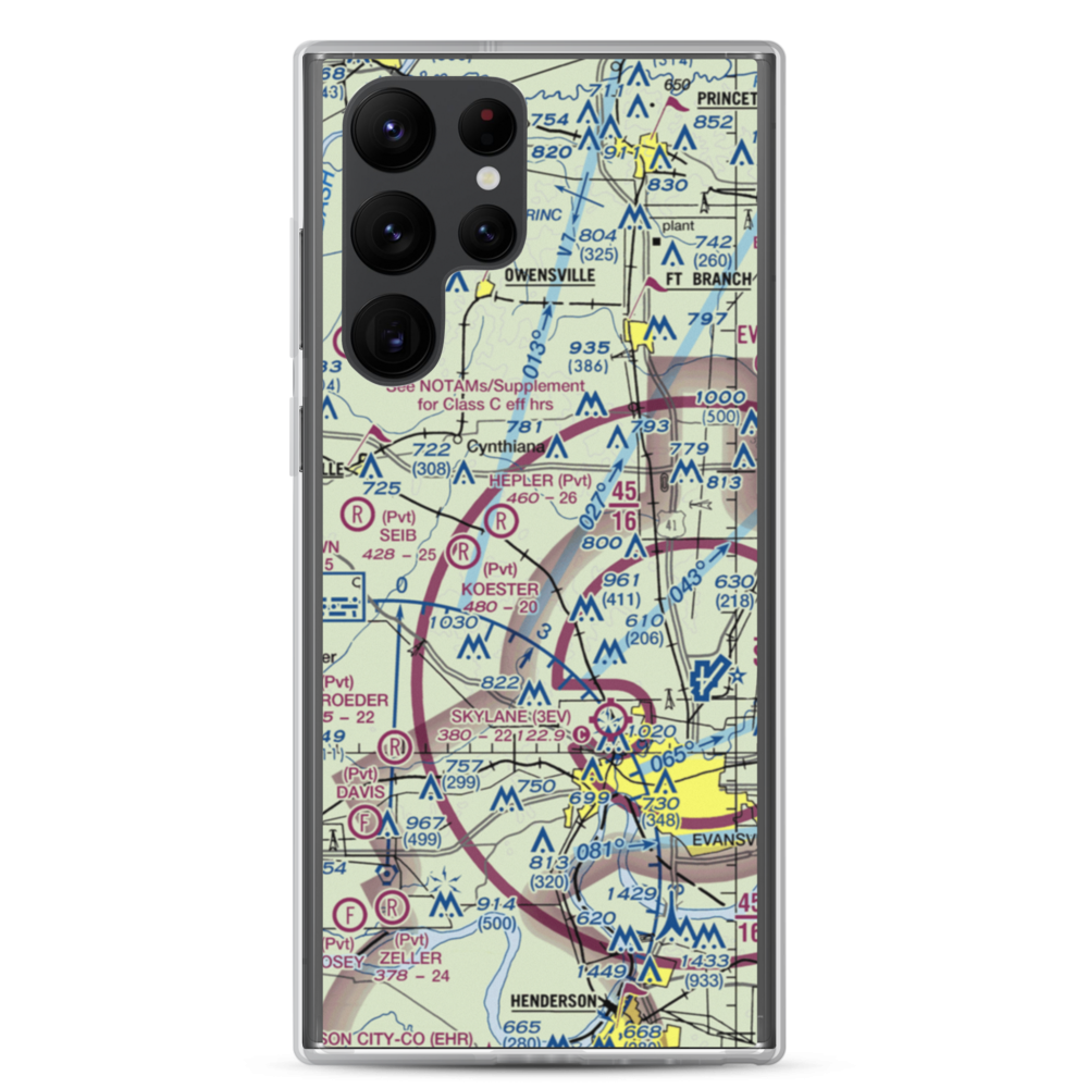 J & S Field (12IN) VFR Sectional Samsung Case Samsung Galaxy S22 Ultra model shown