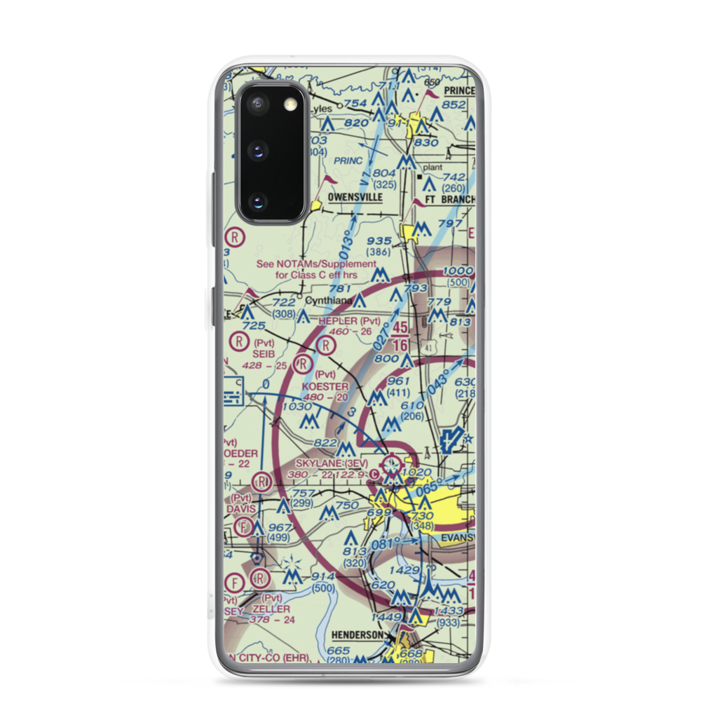 J & S Field (12IN) VFR Sectional Samsung Case Samsung Galaxy S20 model shown