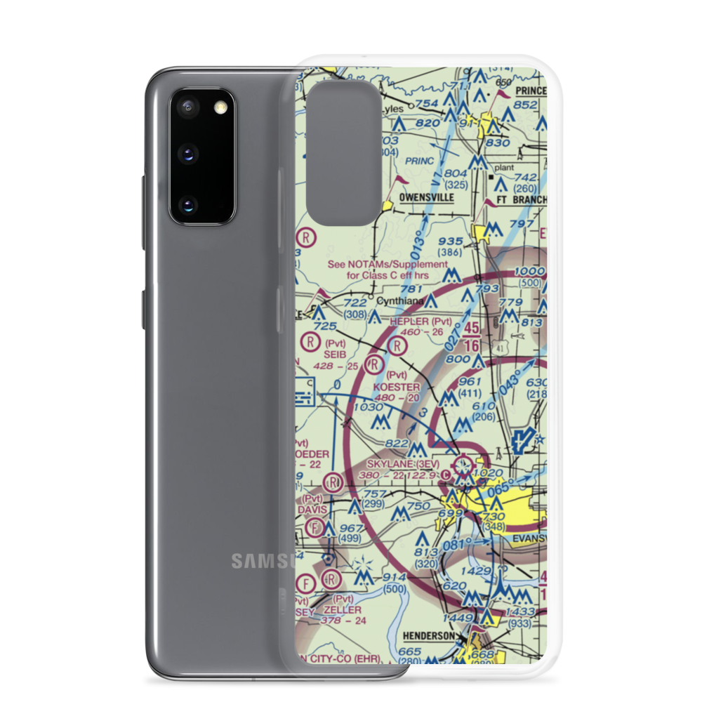 J & S Field (12IN) VFR Sectional Samsung Case Samsung Galaxy S20 model shown