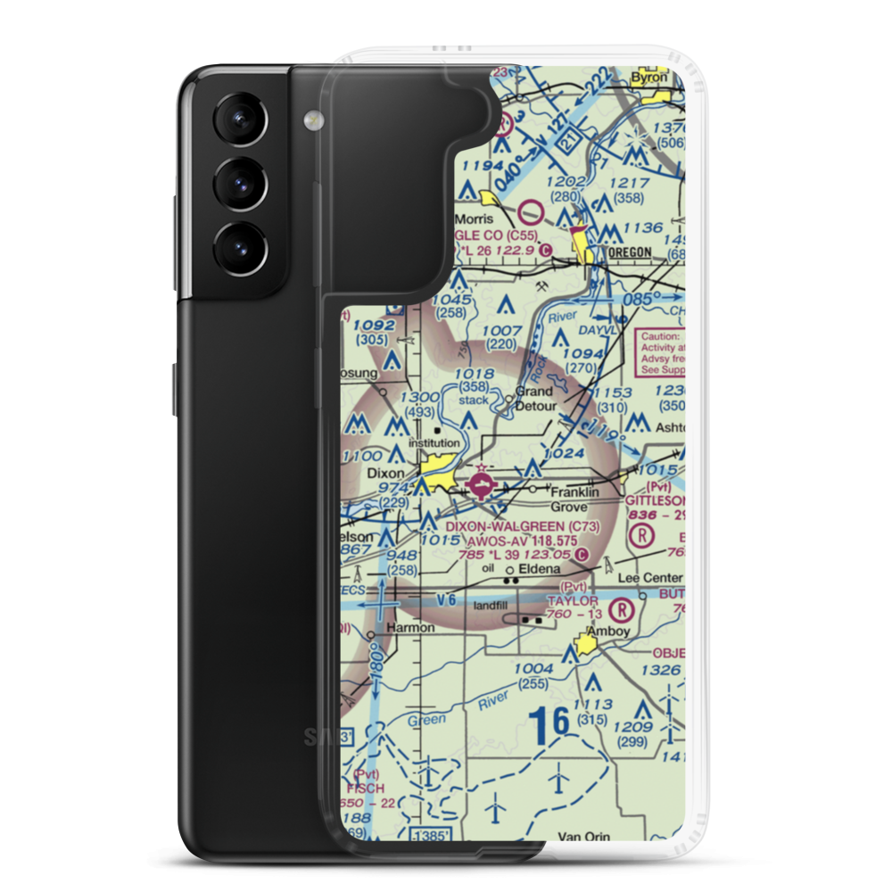 J & Y Ultralightport (9IS5) VFR Sectional Samsung Case Samsung Galaxy S21 Plus model shown