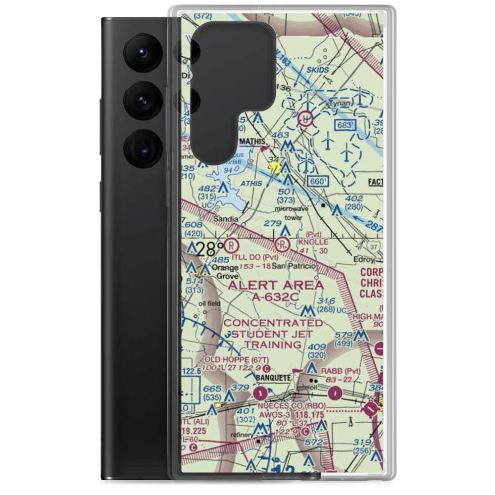 J A Knolle Airport (8XS3) VFR Sectional Samsung Case Samsung Galaxy S22 Ultra model shown