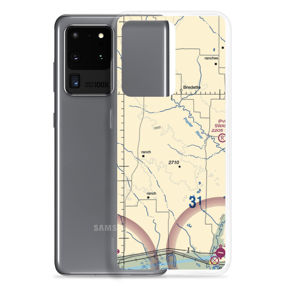 J B Airport (MT90) VFR Sectional Samsung Case Samsung Galaxy S20 Ultra model shown