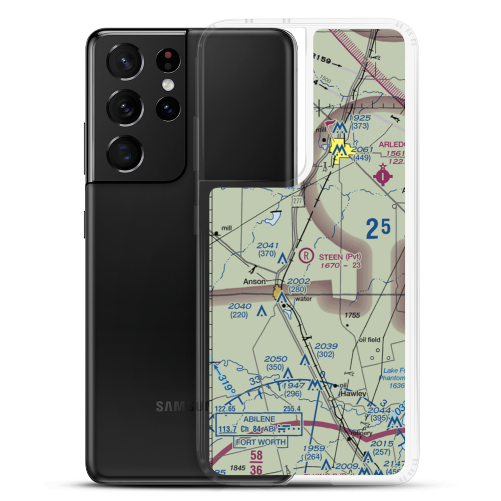 J Bar Wc Ranch Airport (54TS) VFR Sectional Samsung Case Samsung Galaxy S21 Ultra model shown