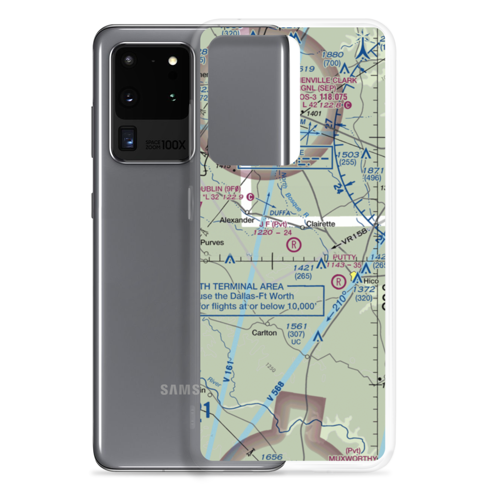 J F Ranch Airport (62XS) VFR Sectional Samsung Case Samsung Galaxy S20 Ultra model shown