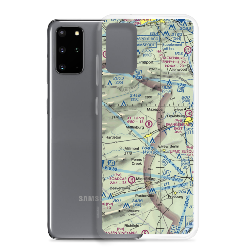 J F T Airport (8PA4) VFR Sectional Samsung Case Samsung Galaxy S20 Plus model shown