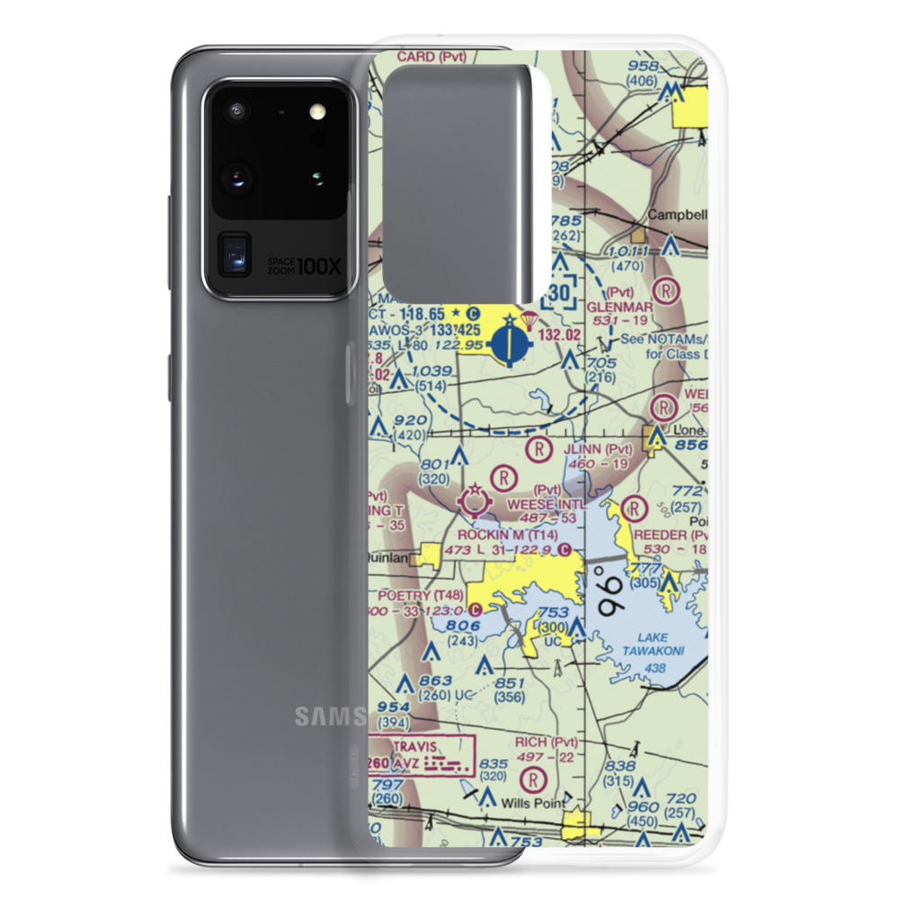 J Linn Airport (37TS) VFR Sectional Samsung Case Samsung Galaxy S20 Ultra model shown