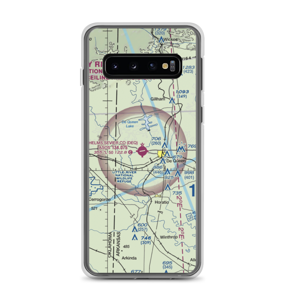 J Lynn Helms Sevier County Airport (DEQ) VFR Sectional Samsung Case Samsung Galaxy S10 model shown