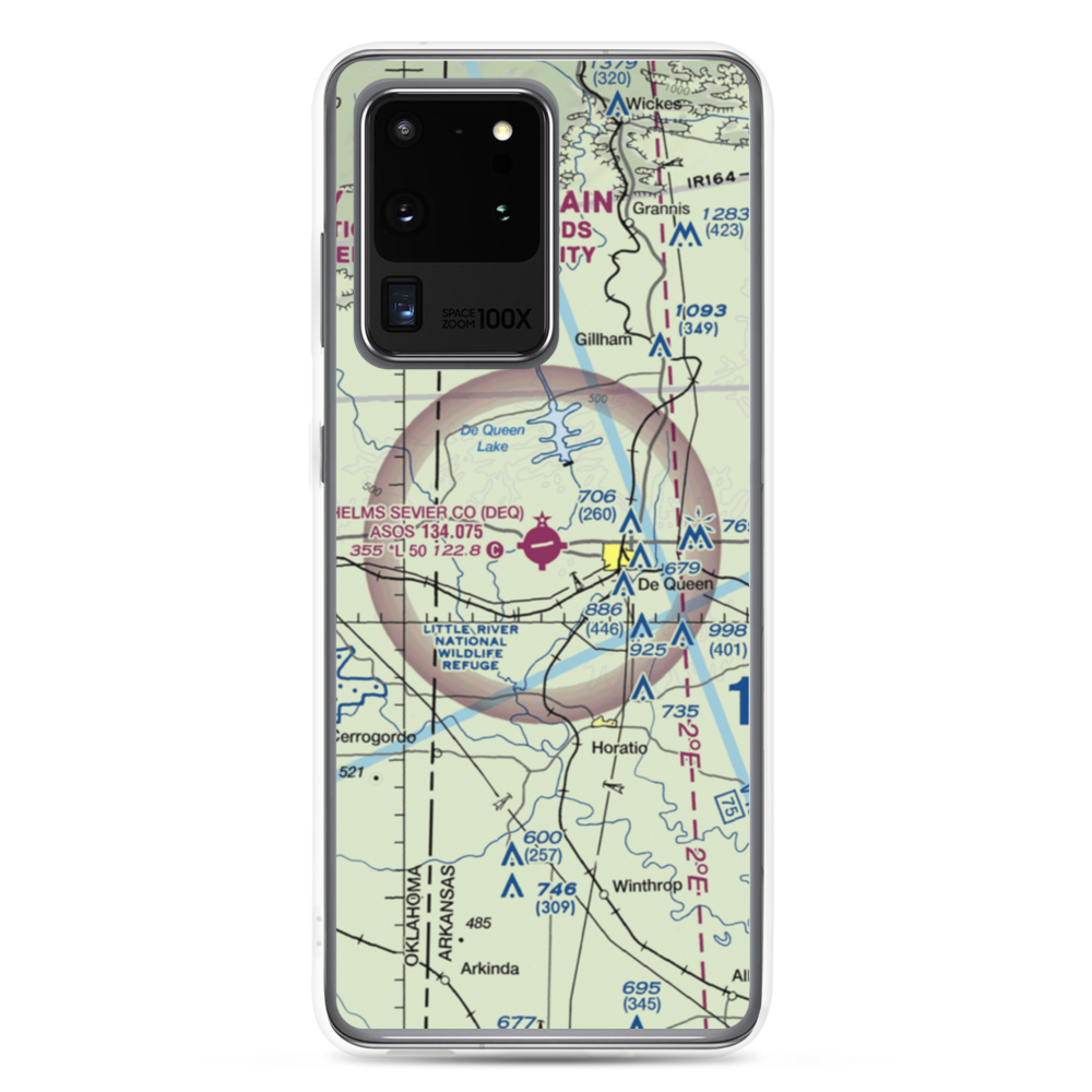 J Lynn Helms Sevier County Airport (DEQ) VFR Sectional Samsung Case Samsung Galaxy S20 Ultra model shown