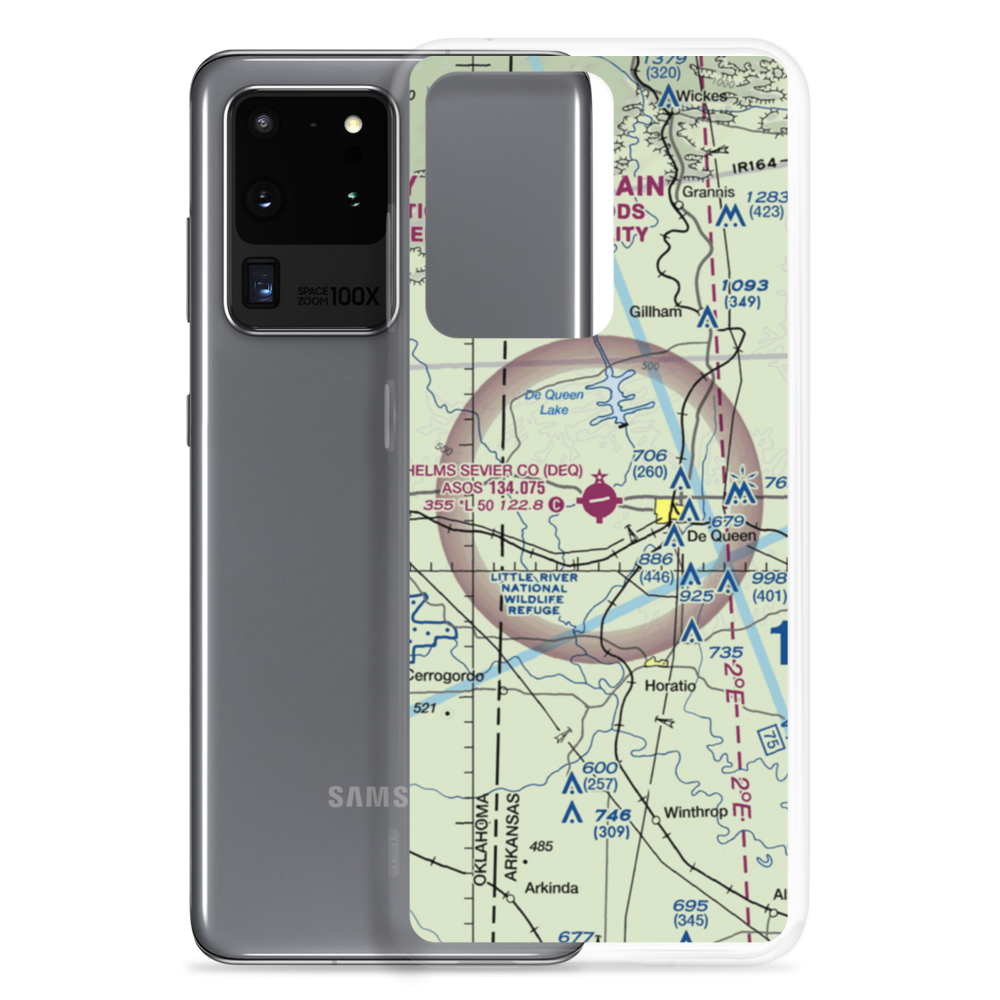 J Lynn Helms Sevier County Airport (DEQ) VFR Sectional Samsung Case Samsung Galaxy S20 Ultra model shown