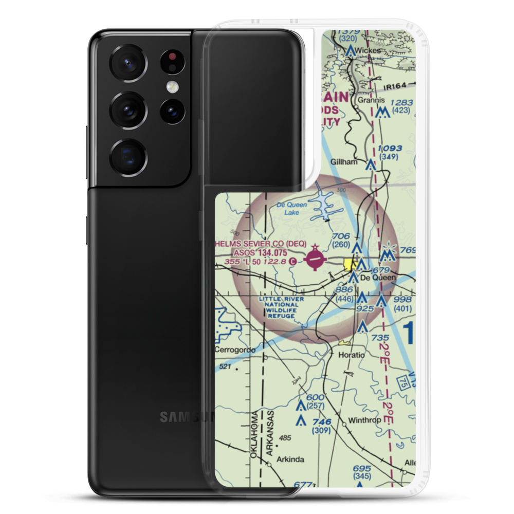 J Lynn Helms Sevier County Airport (DEQ) VFR Sectional Samsung Case Samsung Galaxy S21 Ultra model shown