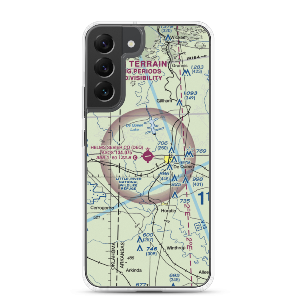 J Lynn Helms Sevier County Airport (DEQ) VFR Sectional Samsung Case Samsung Galaxy S22 Plus model shown