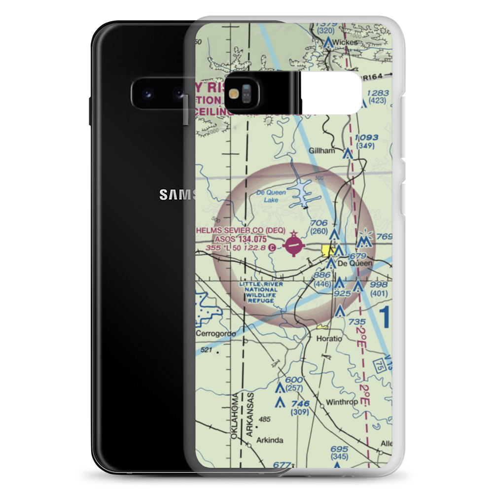 J Lynn Helms Sevier County Airport (DEQ) VFR Sectional Samsung Case Samsung Galaxy S10+ model shown