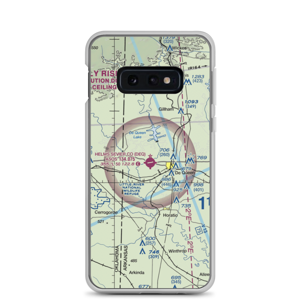 J Lynn Helms Sevier County Airport (DEQ) VFR Sectional Samsung Case Samsung Galaxy S10e model shown